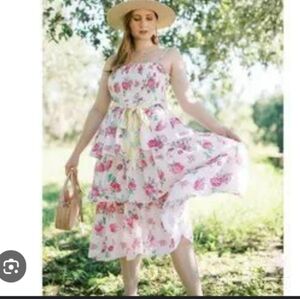 Loveshackfancy X Target Elise Ruffle Midi Dress